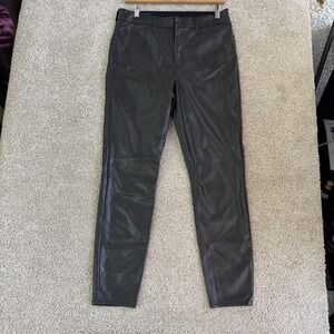 Gap Leggings Womens 12/31R Black High Rise Universal Faux Leather Stretch Pants